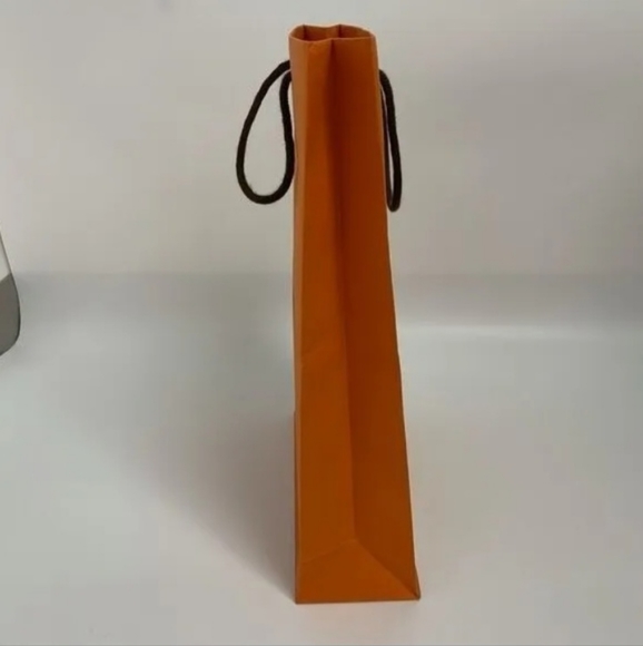 Authentic Hermes Orange Long Gift Paper Shopping Bag 17"×11"×4" - Picture 5 of 5